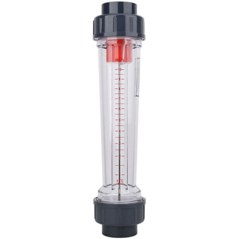 UlisemDébitmètre de Liquide, LZS-40 (D) Type de tube en plastique, Débitmètre Eau de liquide Débitmètre de débit d'eau de haute précision Plage de mesure : 1-10 m³/H, Adapté à la Mesure de Divers Liqu