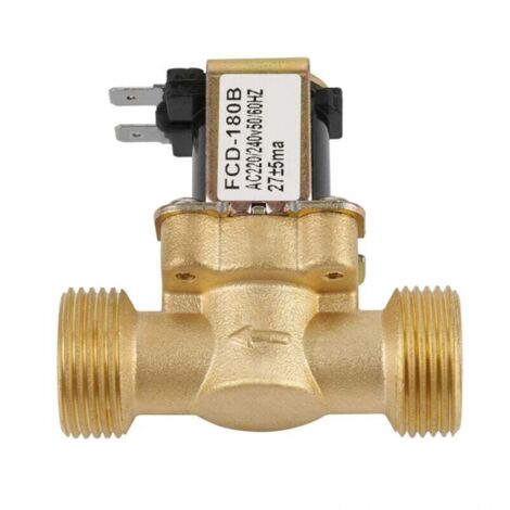 UlisemÉlectrovanne électrique à pression fermée G3/4, entrée d'eau 2 voies, N/C, 220 V CA, FCD-180B
