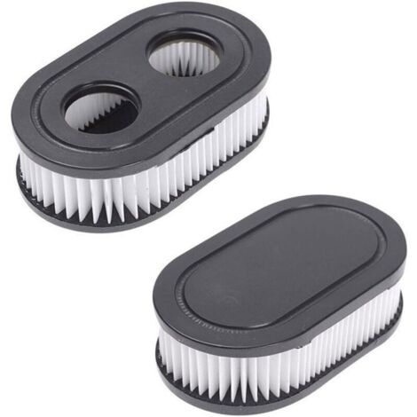 UlisemFiltre à air ovale noir pour tondeuse MTD BS-798452 Briggs & Stratton- Lot de 2