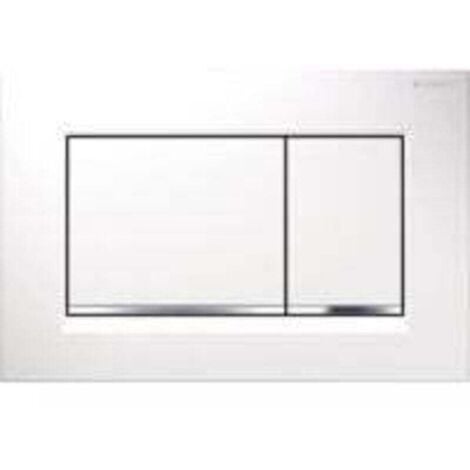 UlisemGilt für Geberit Delta30 Ersatzteile, Zweimengen-Betätigungsplatte, Alpinweiß (115.137.11.1)