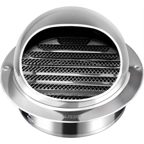 UlisemHotte de ventilation en acier inoxydable 304, grille d'aération bombée, hotte aspirante respirante