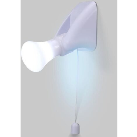 UlisemLampe d'armoire à ampoule LED portable, veilleuse, lampe murale à piles, autocollante avec chaîne de traction