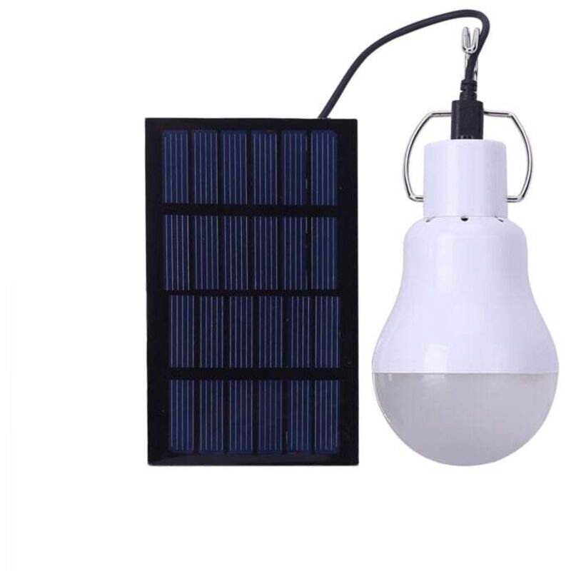 UlisemLampe LED Solaire Extérieure à Suspendre Avec 3,45M Câble, Lanterne Solaire Portable Avec Panneau Solaire, Ampoule LED Solaire Recahrgeable
