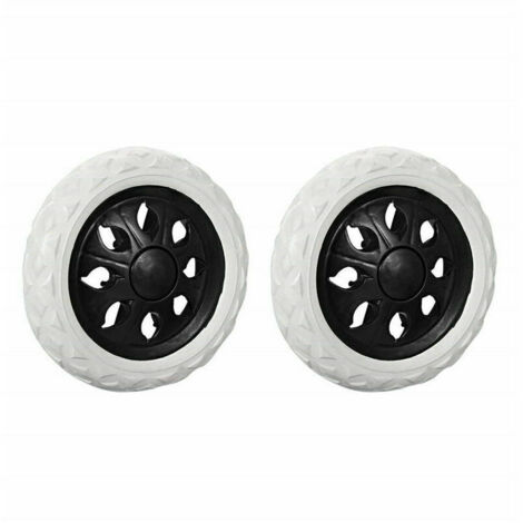 UlisemLot de 2 Roulettes de Rechange pour Chariot de Courses - Noir