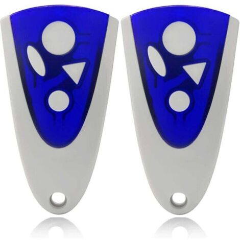 UlisemLot de 2 télécommandes pour porte de garage Novoferm Novotron 502 MAX43-2 Novotron 512 MIX43-2 433.92 MHz - Lot de 2 émetteurs portatifs universels - 433 MHz