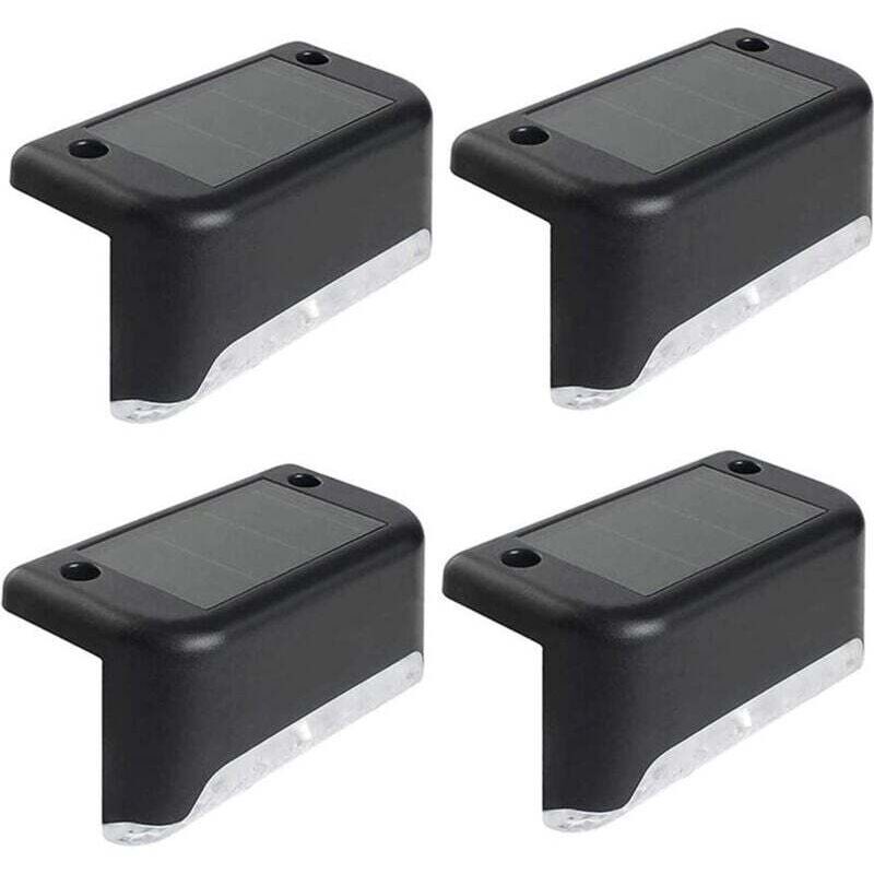 Lot de 4 Lampes Solaires, Eclairage à led Lampe Solaire Exterieur, Lumières Solaires Exterieure Jardin Lumière blanche Étanche Décoration pour