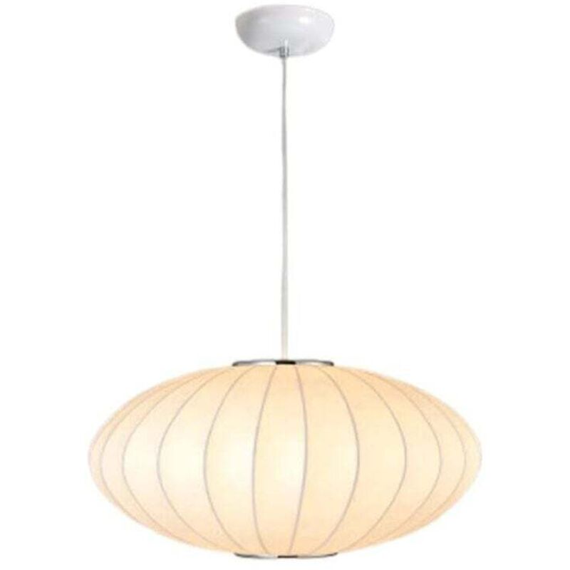UlisemLustres De Lanterne Ronds, Lumière De Soucoupe À Bulles De Style Japonais, Luminaire Suspendu Au Plafond En Tissu Moderne Pour Restaurant Salon