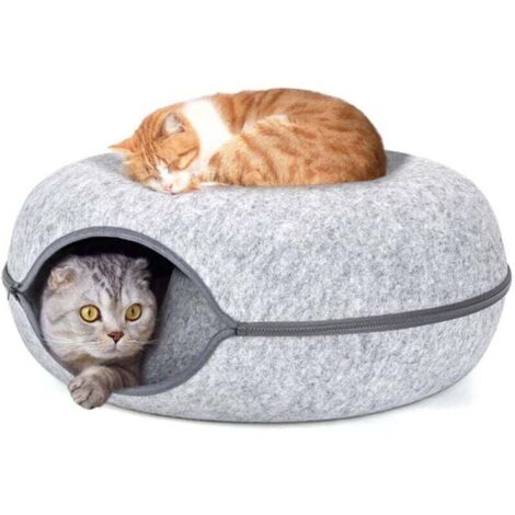 UlisemPet Maison pour Chats Maison tunnel pour chats en forme de rosquilla al por mayor