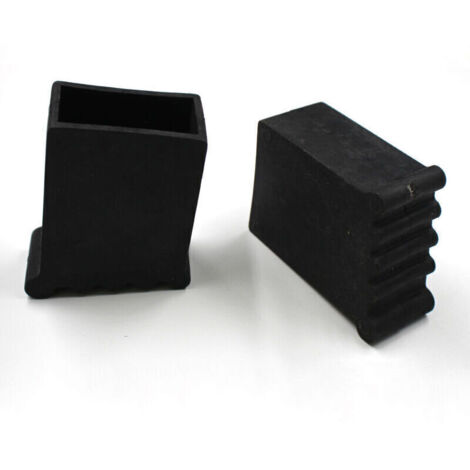 UlisemPieds D'Échelle 50x25CM, Embouts De Protection Pour Échelles, Pieds D'Échelle Pieds D'Échelle En Caoutchouc Antidérapants Pour Escabeaux, Pieds En Caoutchouc Vissables Avec Vis, 4 Pièces Noir