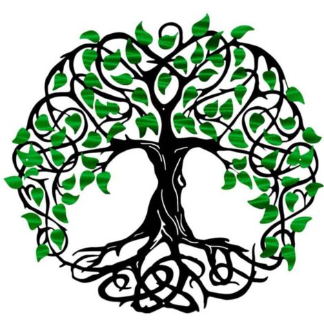 UlisemPochoir décoratif motif arbre de vie 30 x 30 cm, réutilisable, idéal pour la peinture sur parquet, mur ou carrelage.
