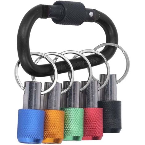 UlisemPorte-embouts de tournevis portables en alliage d'aluminium - Porte-embouts de tournevis à changement rapide - Support pour tournevis hexagonal 1/4"