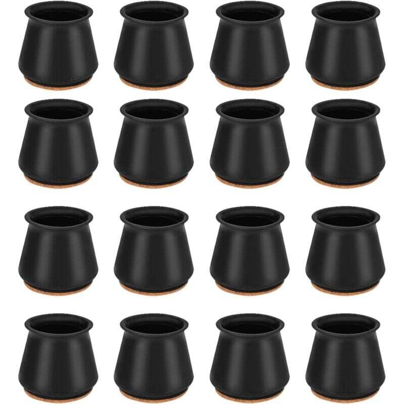 Ulisem Protection Pied de Chaise, 16 Pcs Couvre-Jambes de Chaise en Silicone Chaise Casquettes Pieds, Protège-Jambes de Bureau et de Chaise, Bouchon