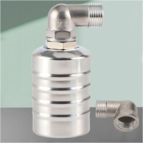 UlisemRégulateur de niveau de piscine,régulateur de niveau d'eau automatique pour réservoir d'eau,Vanne à flotteur entièrement automatique en acier inoxydable 304, mini robinet à boisseau sphérique à
