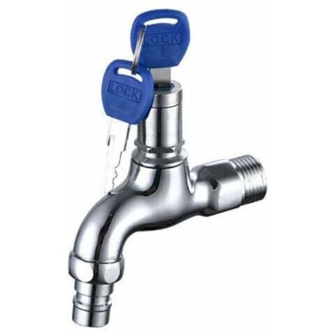 UlisemRobinet Antivol pour Extérieur, Robinet en Laiton Antivol, Robinet Extérieur Verrouillable, pour Machine à Laver Dans le Jardin