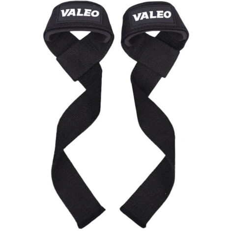 UlisemSangles de levage professionnelles 56 cm pour la musculation, la musculation et le fitness - adaptées aux femmes et aux hommes (Noir)