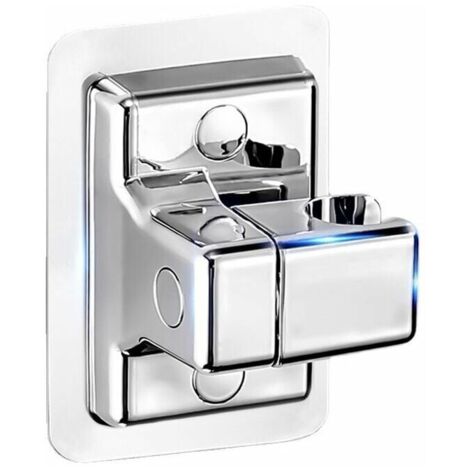 UlisemSupport Pommeau de Douche, 360° Réglable Support Douche, ABS Plastique Accroche Pommeau de Douche Support Pommeau de Douche sans Percage, Adhésif Fort Porte Pommeau de Douche Support Douche,1 pa