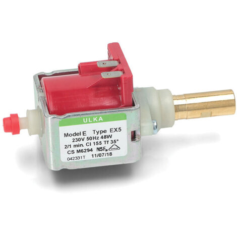 Ulka pompe eau EX5 48 W 220 V 15bar Raccord laiton Quick Mill Mokona RDL Veneto