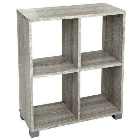 Ulme Bücherregal Hängeregal 60 x 24 x 68 mit Füßen