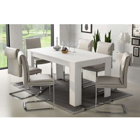 Ulrich Tavolo Allungabile Bianco 140/200 cm - Misure 140/200x88x75 h cm