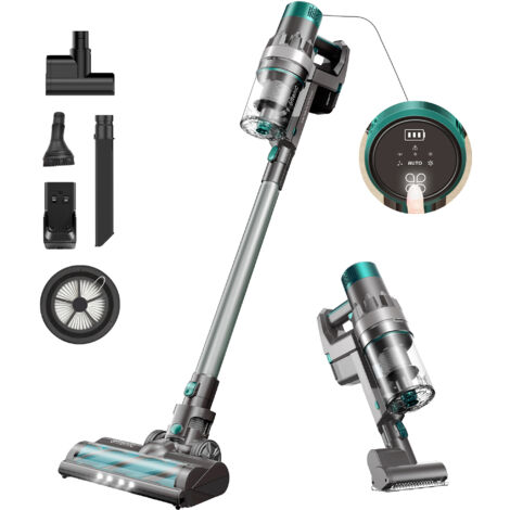 ULTENIC Aspiradora sin Cable Ultenic, Aspirador Escoba Vertical Potente 25000PA, Vacuum Cleaner Multifuncional con Pantalla Táctil, Autonomía de 50 Minutos, 3 Niveles de Potencia Adjustables