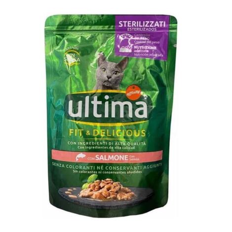 ULTIMA CAT BOCCONCINI PER GATTI STERILIZZATI IN BUSTINA DA 85 GR AL SALMONE