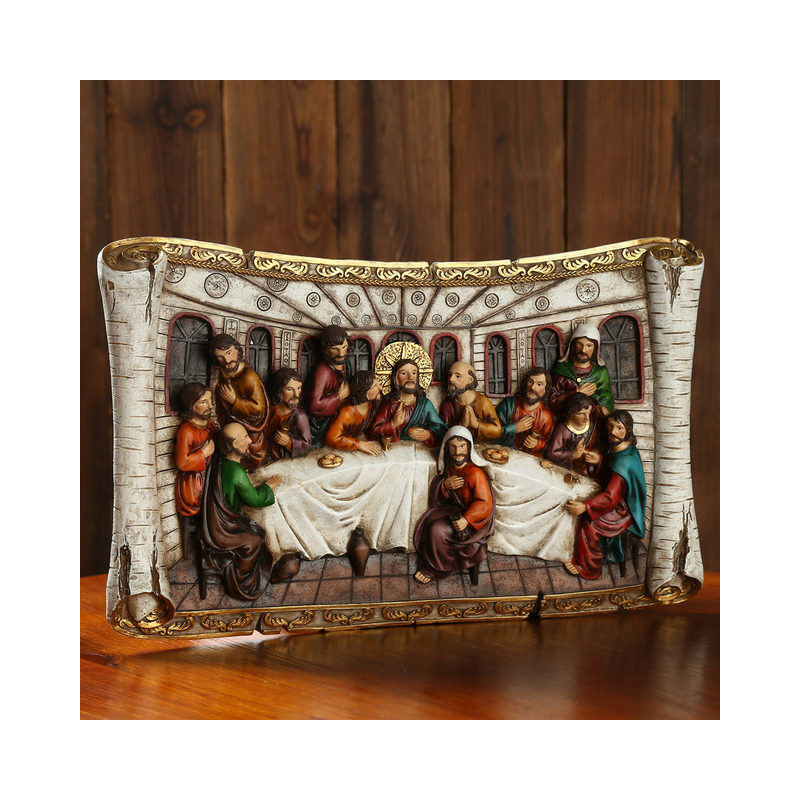 Ultima cena statua giardino domestico scultura in