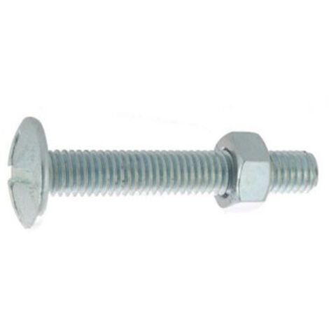 Ultima Visser Fixer Coller boulon poelier blanc acier 200 pcs