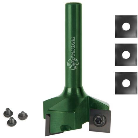 ULTIMATE LEVELBOX - Kit de nivellement avec fraise TORNADO® ENDURANCE, lames et vis de rechange queue 12mm D=60 I=12 S=12 PCD KIT - Fraiser