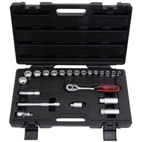 ULTIMATIVES 3/8'' Steckschlüssel-Set und Zubehör, 12-Kant, 22 Teile
