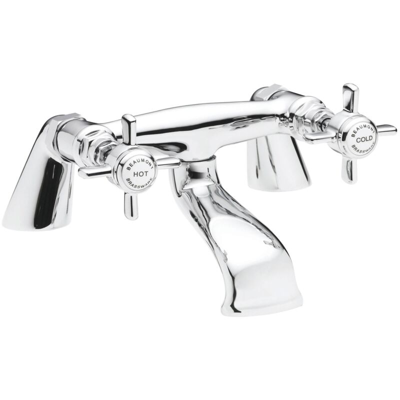 Beaumont Bath Filler Tap Pillar Mounted - Chrome - Nuie