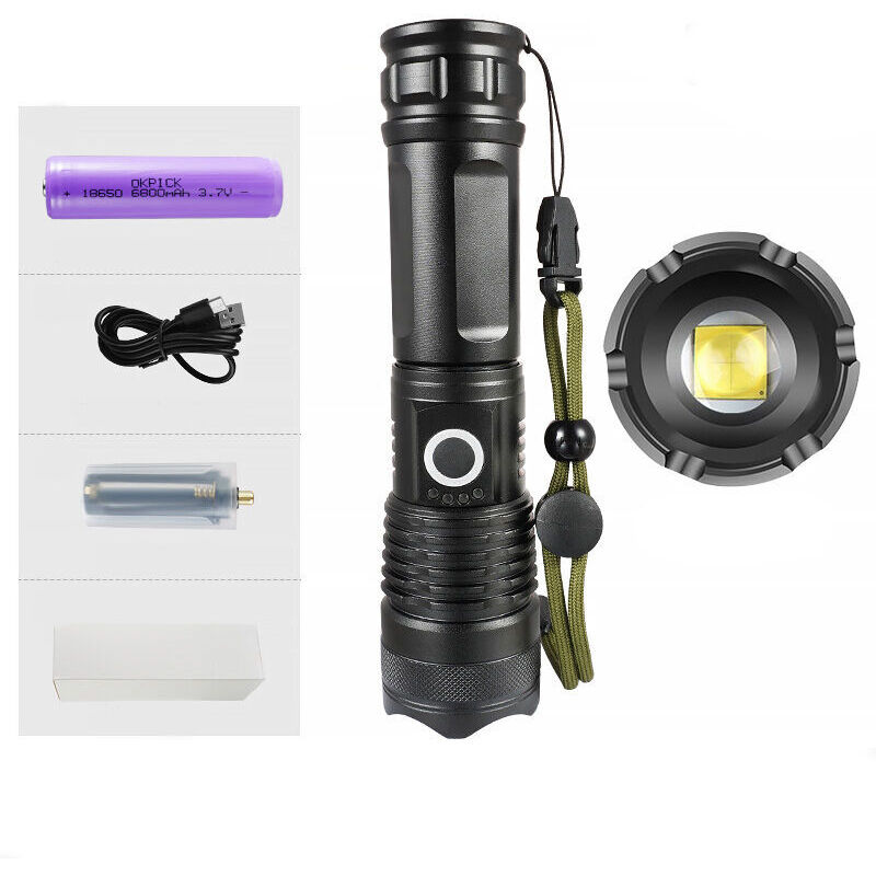 Image of Ultra-Bright LED Flashlight, USB Rechargeable, Extremely&hellip;