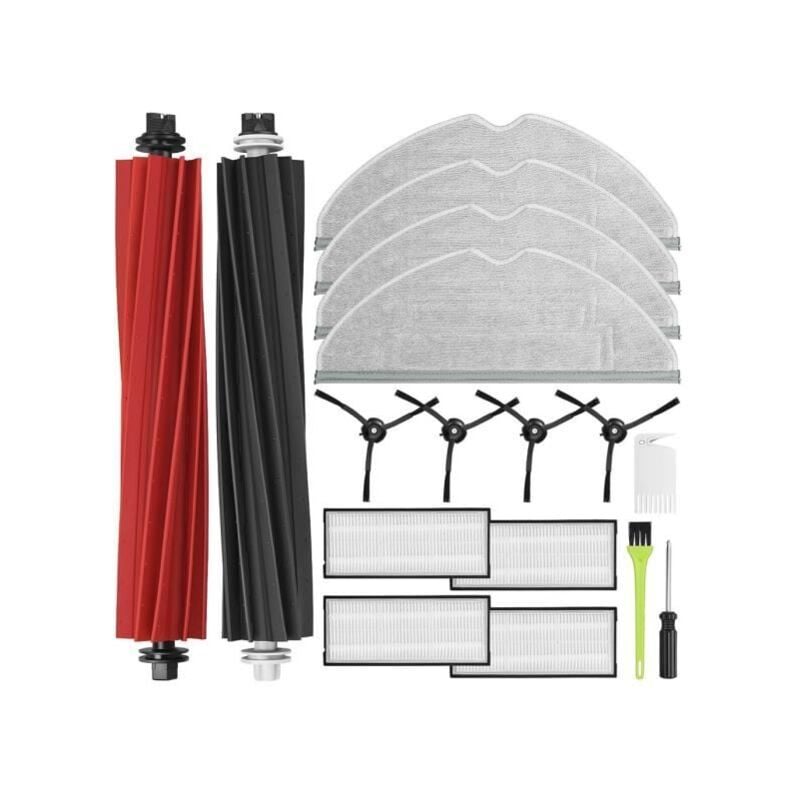 Ultra, Double Brosse Principale, Brosse LatéRale, Filtre Hepa, Chiffons de Vadrouille, PièCes de Rechange accessoire d'aspirateur