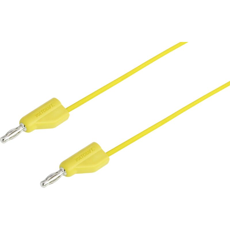 Voltcraft - cordon de mesure MSB-300-1-GB jaune 1 m 1 pc(s)
