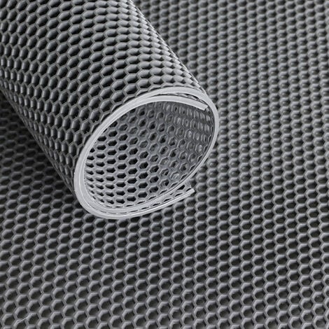 VIVOL Ultra Grip Gittermatte mit Wabenstruktur - 120 cm - pro laufendem Meter - Grau