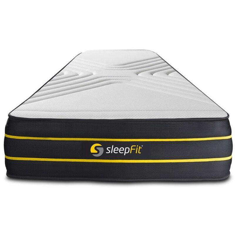 Sleepfit - ULTRA Matratze 70x220cm, Memory-Schaum und Mikro-Taschenfedern, Härtegrad 2, Höhe: 26cm, 7 Komfortzonen