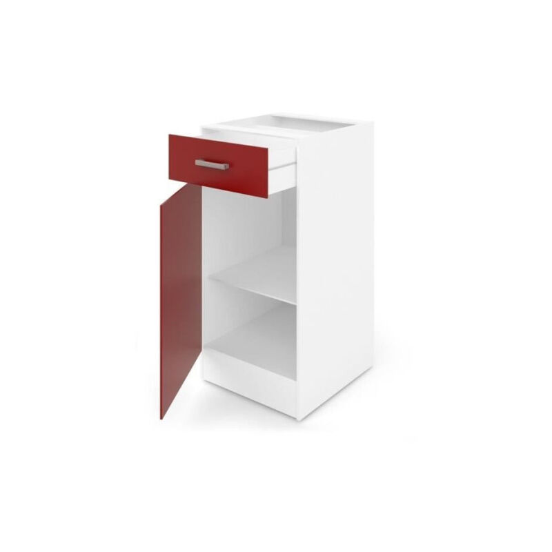 Ultra Meuble bas de cuisine l 40 - Rouge mat