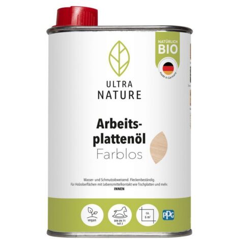 Ultra Nature Arbeitsplattenöl 250 ml farblos Holzpflege