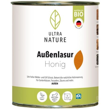 Ultra Nature Außenlasur 750 ml honig Holzlasur