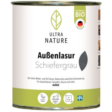 Ultra Nature Außenlasur 750 ml schiefergrau Struktur- & Effektfarbe