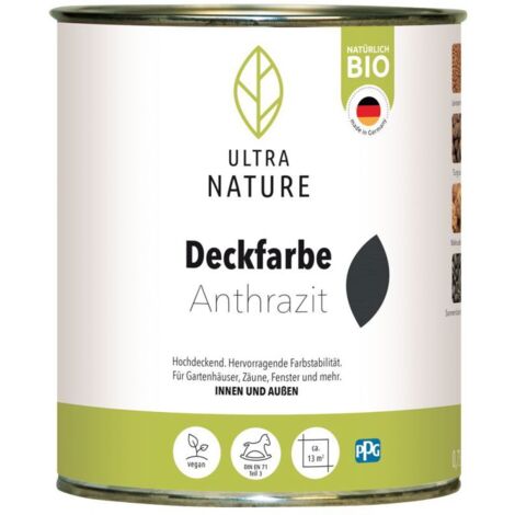 Ultra Nature Deckfarbe 750 ml anthrazit Holzschutzfarbe