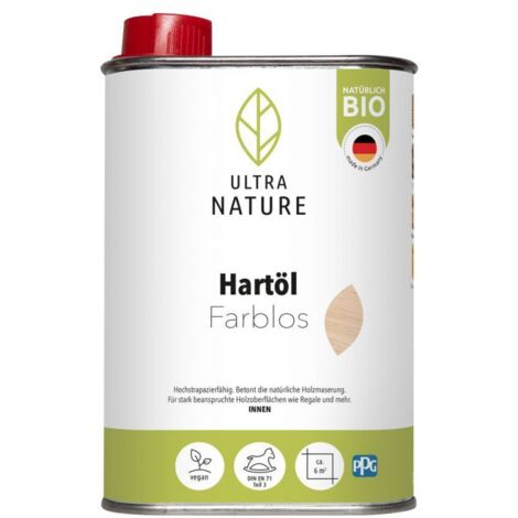 Ultra Nature HartÖl 250 ml farblos Holzöle & Holzwachs