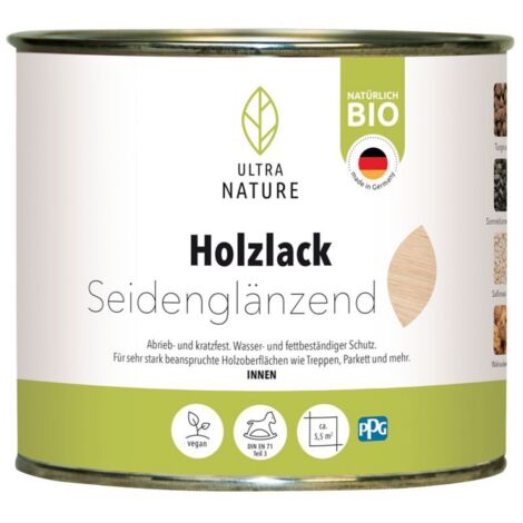 Ultra Nature Holzlack Seidenglänzend 0,375 l - 682352