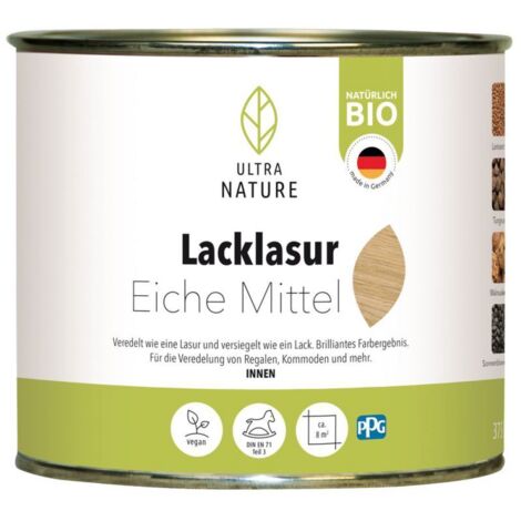 Ultra Nature Lacklasur 375 ml eiche mittel Holzlasur