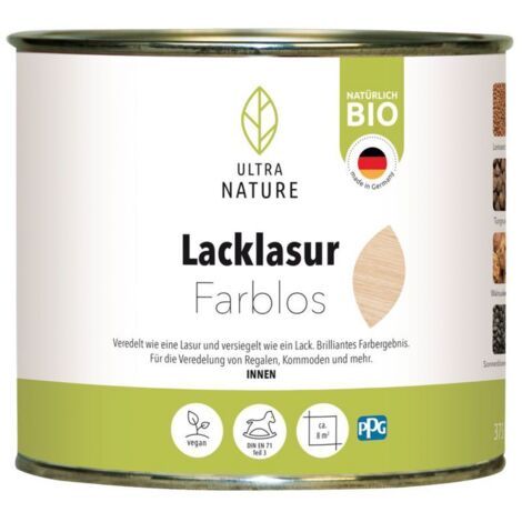 Ultra Nature Lacklasur 375 ml farblos Holzlacke