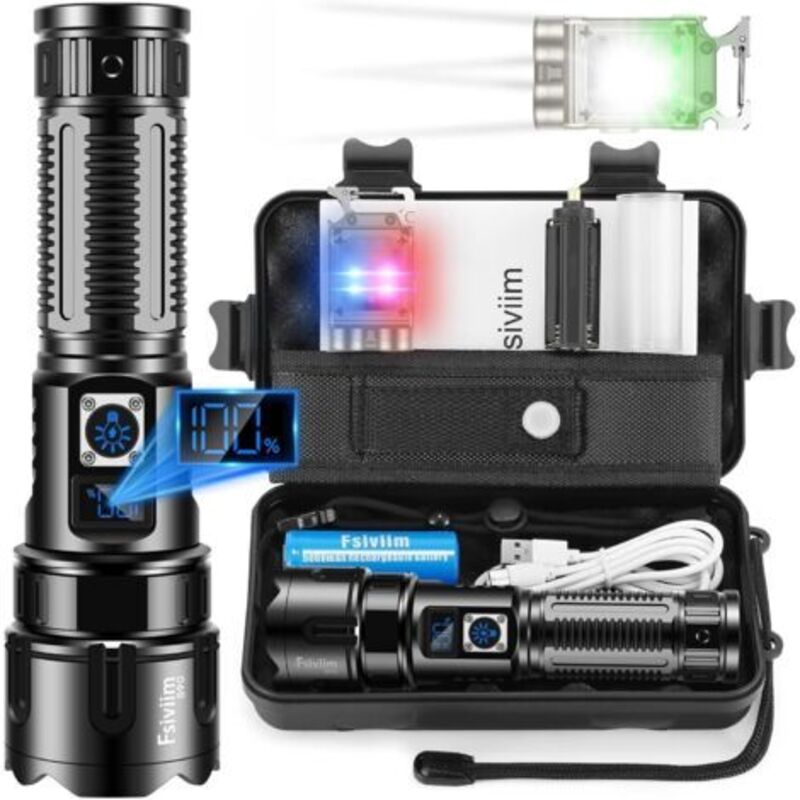 Image of Ultra Powerful LED Flashlight, 500000 Lumens&hellip;