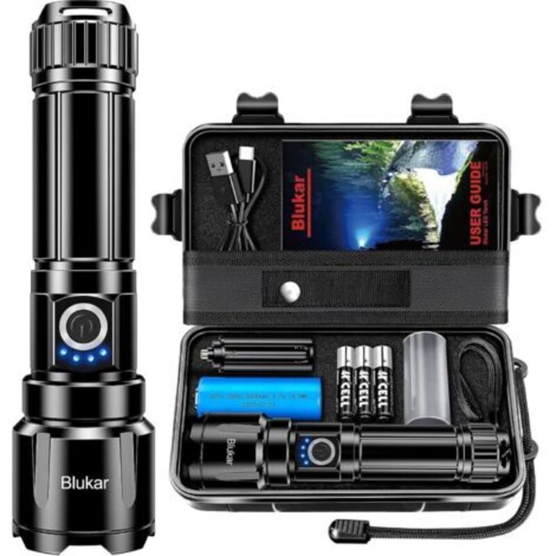 Image of Ultra Powerful LED Flashlight, Rechargeable Flashlight,&hellip;