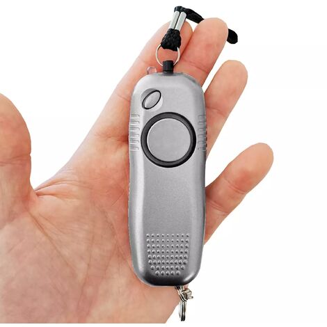 Ultra Secure – Alarme personnelle anti-agression 130 dB – Lampe torche LED avec 2 piles AAA remplaçables – Goupille d'activation ergonomique