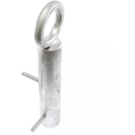 Ultra Secure – Anneau de sécurité à sceller en acier galvanisé – Norme EPI – Pour sols meubles comme tarmac et gravier – Dimensions 115mm x 300mm