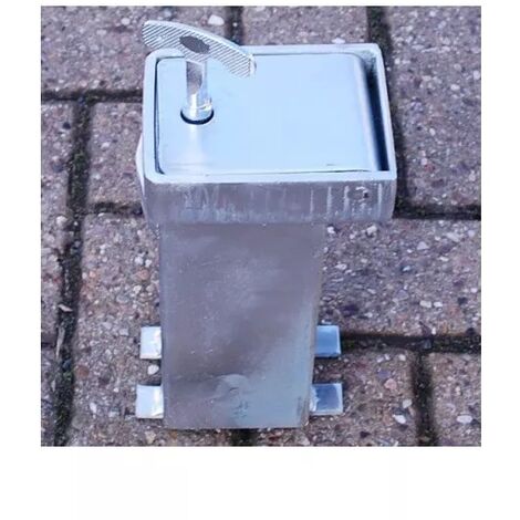 Ultra Secure – Base enterrée supplémentaire pour poteau amovible 100P – Outil de verrouillage inclus – Installation sécurisée et discrète