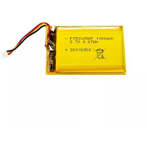 Ultra Secure – Batterie de rechange UltraCOM 3 broches – Lithium 3.7V 1100mAh – Connectique adaptée pour modèles UltraCOM 2 et 3